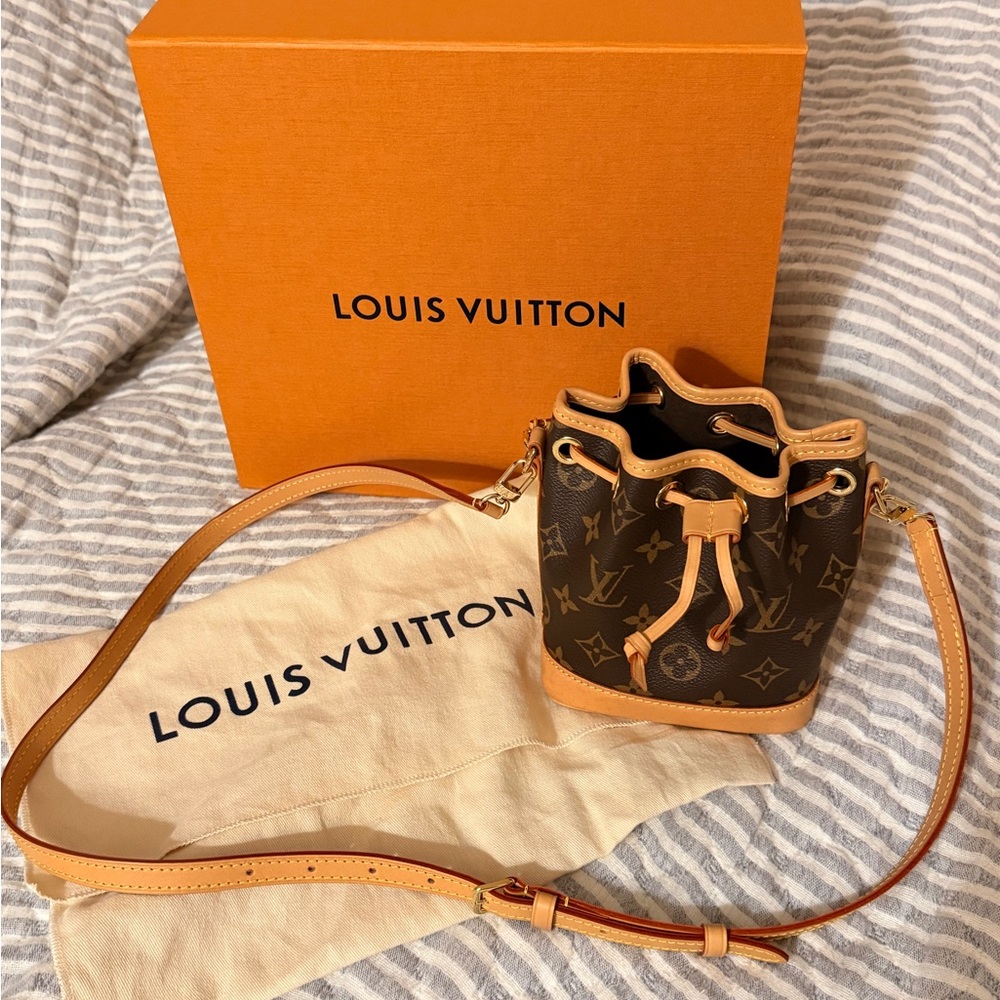 Louis Vuitton Brown and Tan Monogram Nano Bag
